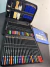 Kit De Estojo 97 Pçs Lápis Profissional Pintura Arte Desen Preto