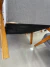 Poltrona Futon Mona Madeira Cinza - comprar online