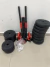 Kit Halter 6 Em 1 Peso Academia Até 40kg Dumbbell Regulável