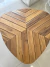 Mesa De Centro Orgânica Alumínio E Madeira - comprar online