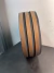 Rodapé EVA Ripado Laminado Acabamento Corten Marrom Escuro 10m
