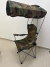 Cadeira Camping Portátil Dobrável Camuflada 150kg Com Teto