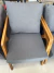 Conjunto 2 Poltronas Mona Amber Luxo Madeira Maciça Linho Cor Linho Cinza - comprar online