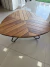 Mesa De Centro Orgânica Alumínio E Madeira