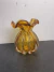 Vaso Trouxinha De Murano Importado - Âmbar 17cm Ambar