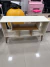Rack Compacto Moderno 4 Nichos Sala Balcão Cor Off-white - comprar online