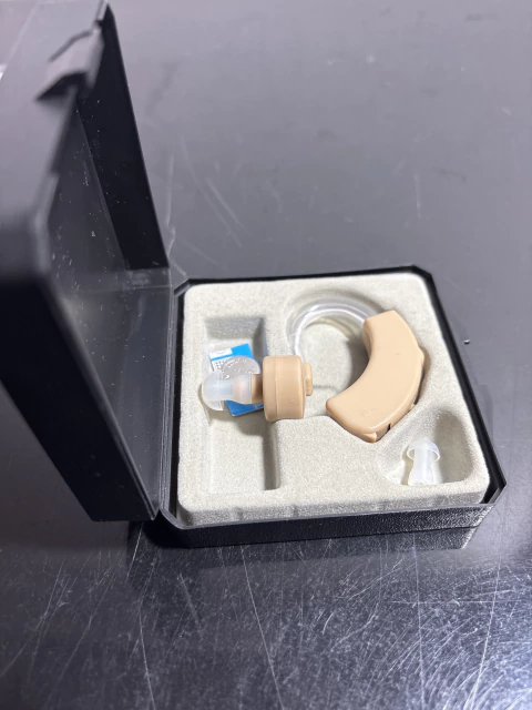 Aparelho Auditivo Hearing-aid Compacto E Eficiente Bege