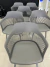 Conjunto de 6 cadeiras Cinzas Marcela Montreal