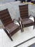 2 Cadeiras Poltrona Paris Varanda Jardim Piscina Cor Amêndoa