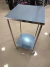 Mesa Carrinho Auxiliar Aço Inox 40x40x78 Com Rodas - comprar online
