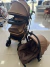 Conjunto Carrinho e Bebê Conforto Infantil Marrom - comprar online