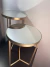 Kit 2 Mesa Lateral Tampo Espelho | Cor Champagne | Mesa A 57x30cm | Mesa B 50x30cm - comprar online