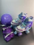 Patins Infantil De 4 Rodas Ajustável Menina Com Kit Proteção | Cor Roxo Tamanho 20 Cm