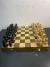 Jogo Xadrez Luxo Botticelli Madeira Tabuleiro Dobrável | 32,5x32,5
