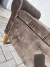 Puff Baú Recamier Paris Decorativo Em Suede Marrom 1.30m - comprar online