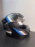 Capacete Robocop Stronger Faster Gladiator Etceter Fosco Cor Cinza/Azul Tamanho 62