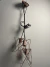 Lustre Pendente Aramado Triplo Cálice Luminária Cabo Cristal