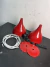 Kit 2 Lustres Pendente Garrafa Vermelho - comprar online