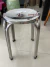 Banqueta Em Aço Inox Banco Mocho 47cm na internet