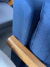 Poltrona Puff Decorativa Mona Azul Linho na internet