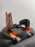 Protetor Pescoço Cervical Neck Brace Mr Pro Trilha Motocros Cor Laranja/carbono Tamanho Único - comprar online