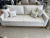 Sofá Living 3 Lugares Linho Reforçado Base Madeira Com Almofadas - comprar online