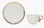 Jogo 6 Xícaras 90ml Para Café De Porcelana Egg Wolff Branco Com Detalhe Dourado - comprar online