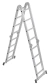 Escada Articulada 4x4 em Alumínio 16 Degraus 4,48m - Reisam - comprar online
