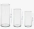 Kit 3 Vasos Tubo De Vidro Transparente Cilíndrico Decoração na internet
