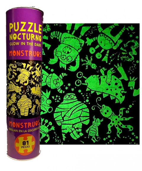 PUZZLE NOCTURNO MONSTRUOS, rompecabezas 81 piezas - comprar online