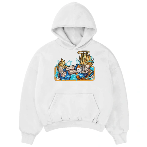 Buzo Goku vs Vegetta Oversize Premium [ BORDADO ] - comprar online