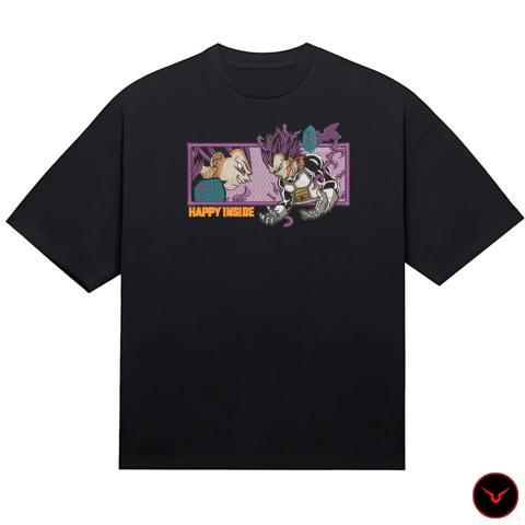 Remera Vegeta Morado Oversize Premium [ BORDADO ] - comprar online