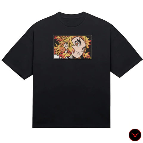 Remera Rengoku Oversize Premium [ BORDADO ] - comprar online
