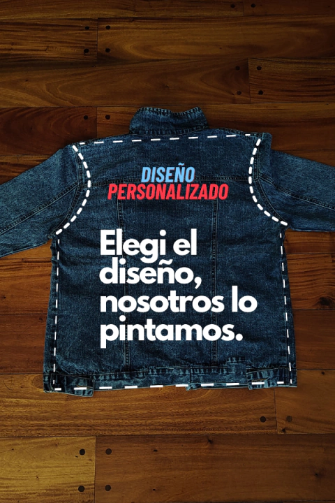 Campera de Jean Pintada PERSONALIZADA // ENVIO GRATIS - comprar online