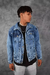 Campera de Jean Gojo Rojo Pintada // ENVIO GRATIS - Denji Bordados