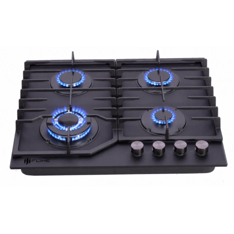 Parrilla de Gas Empotrable 4 Quemadores Vidrio templado | Gavle 4 | FLINE