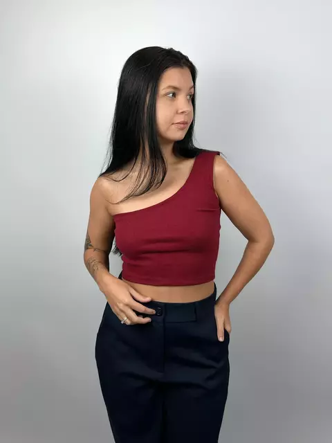 Top Aria Um Ombro Só