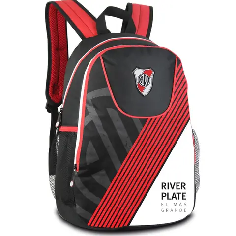 Mochila River Plate Licencia Oficial Escolar Futbol Grande F