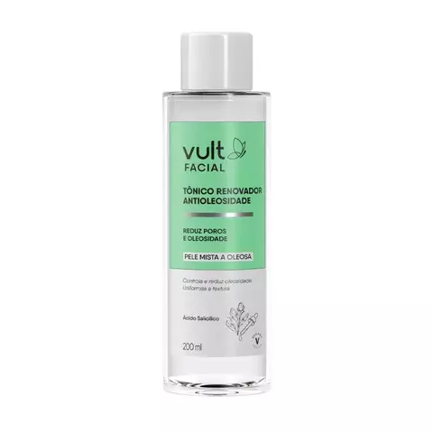 TONICO RENOVADOR FACIAL ANTIOLEOSIDADE VULT 200ML