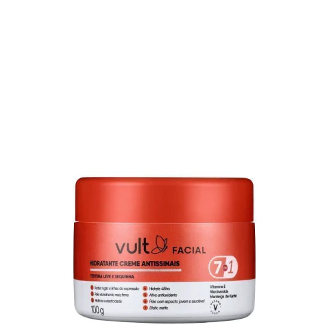 CREME HIDRATANTE FACIAL ANTISSINAIS VULT CARE 100G