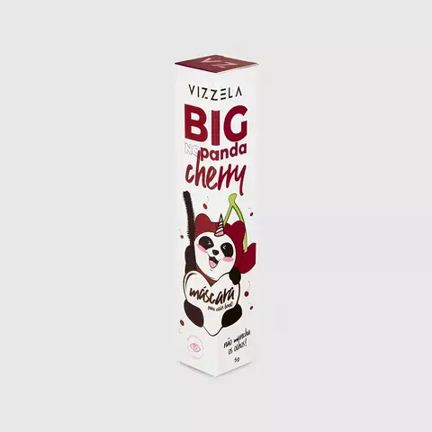 MASCARA PARA CILIOS BIG NO PANDA CHERRY COR BORDO VIZZELA 5G