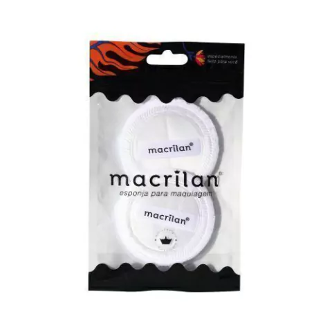 KIT COM 2 ESPONJAS FACIAL REDONDAS EJ1-5 MACRILAN