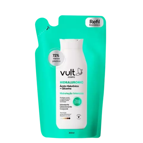 HIDRATANTE DESODORANTE CORPORAL REFIL HIDRALURONIC HIDRATAÇAO IMEDIATA VULT CORPO 300ML