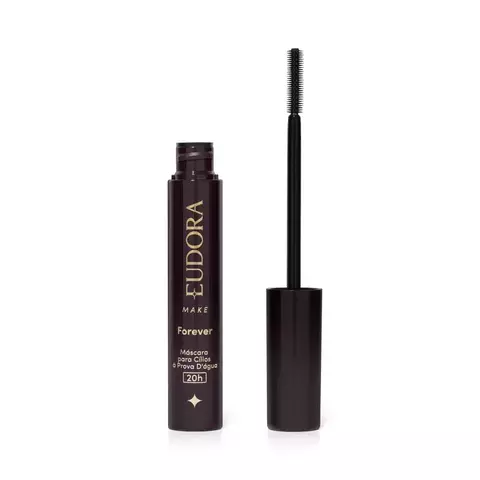 MASCARA DE CILIOS A PROVA D'AGUA COR PRETA FOREVER EUDORA 8G