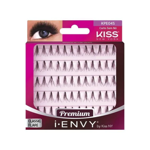 CILIOS POSTIÇOS INDIVIDUAIS SEM NO CURTO KPE04S I-ENVY BY KISS NEW YORK