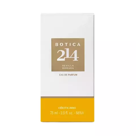 EAU DE PARFUM BOTICA 214 SEVILLA DORADA FLORAL FRUTAL O BOTICÁRIO 75ML