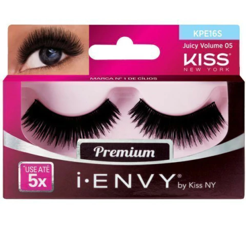 CILIOS POSTIÇOS JUICY VOLUME 05 KPE16S I-ENVY BY KISS NEW YORK