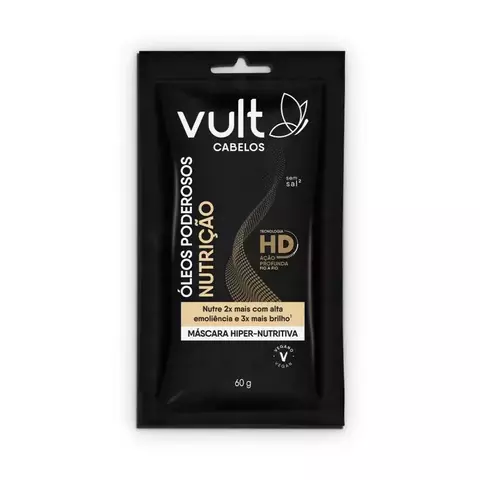 SACHE MASCARA HIPER NUTRITIVA OLEOS PODEROSOS NUTRIÇAO VULT CABELOS 60G