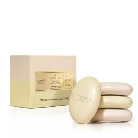 SABONETE EM BARRA VEGETAL PERFUMADO INSTANCE SORTIDOS EUDORA 4X80G