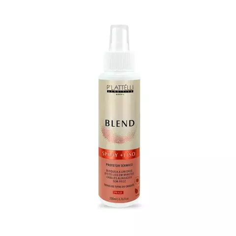 PROTETOR TERMICO PARA CABELOS BLEND SPRAY MAIS LISO PLATTELLI PROFISSIONAL 200 ML